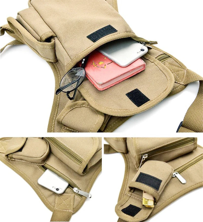 Waterproof Nylon Drop Leg Bag For Men Thigh Hip Bum Beltleg Fanny Pack