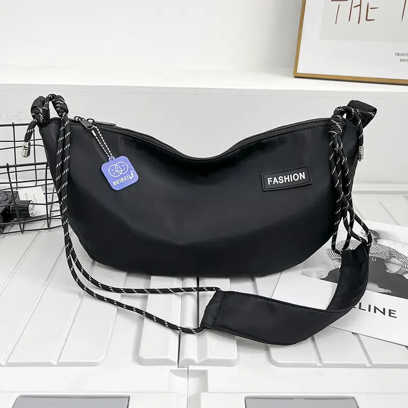 Waterproof Nylon Dumpling Bag Women Waist Bag Large-capacity Pouch Bags