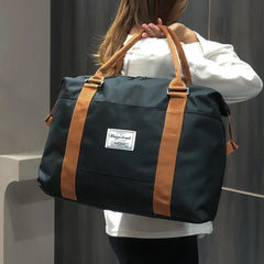 Waterproof Nylon Travel Bag Large Capacity Tote Handbag Weekend Duffle