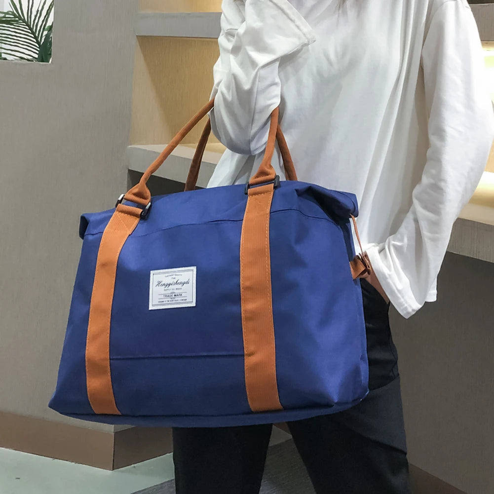 Waterproof Nylon Travel Bag Large Capacity Tote Handbag Weekend Duffle