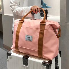 Waterproof Nylon Travel Bag Large Capacity Tote Handbag Weekend Duffle