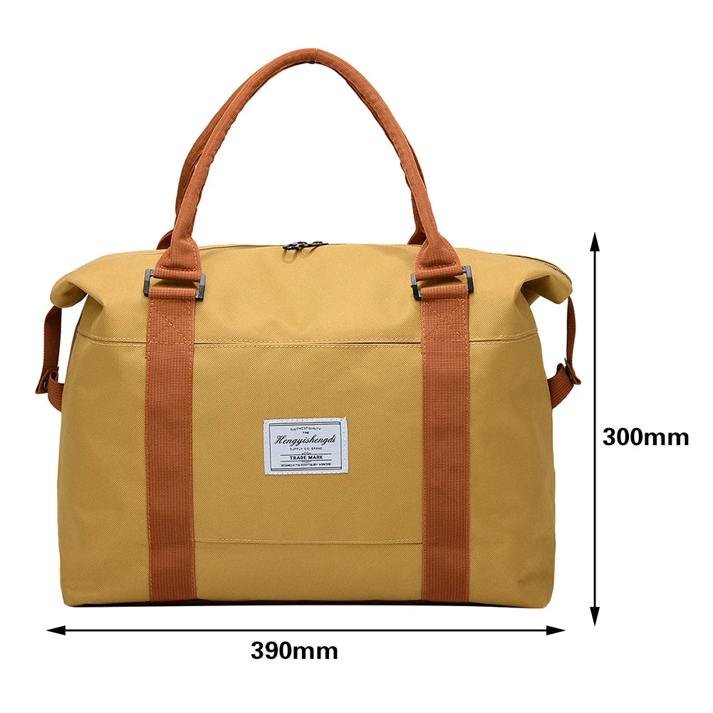 Waterproof Nylon Travel Bag Large Capacity Tote Handbag Weekend Duffle