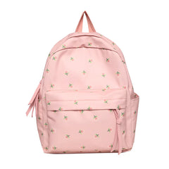 Waterproof Nylon Floral School Backpack for Women Rucksack