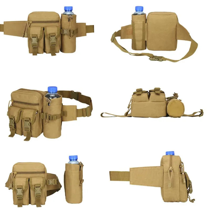 Waterproof Nylon Men Fanny Pack Tactical Army Waist Bag