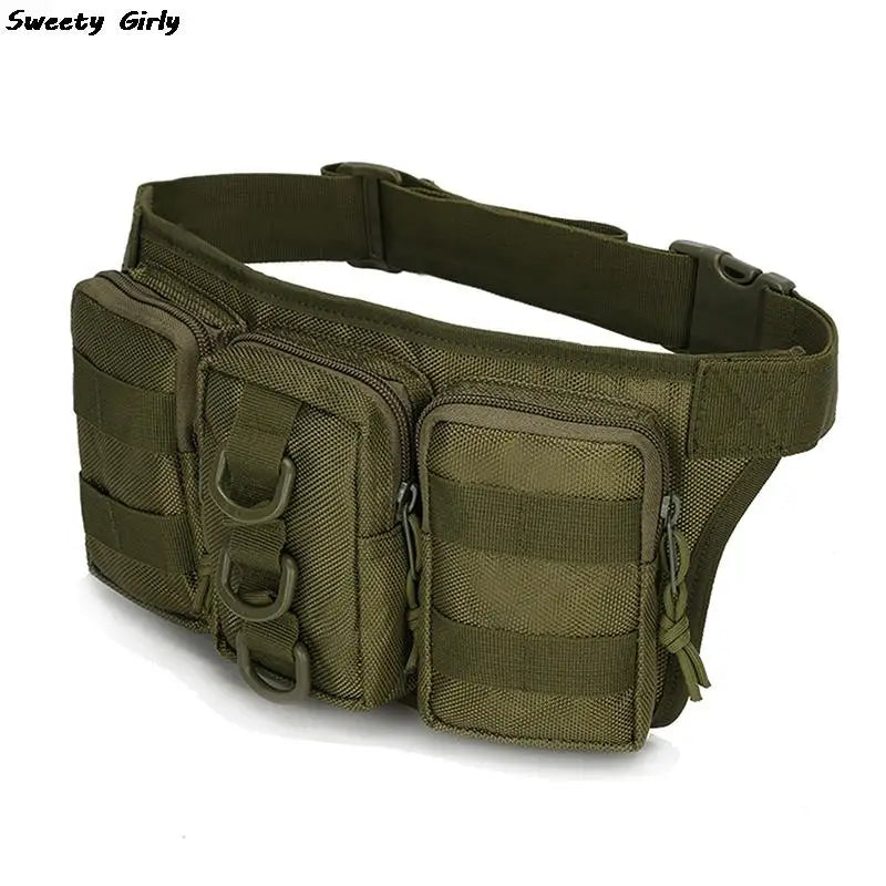Waterproof Nylon Men Fanny Pack Tactical Military Army Waist Bag Hiking