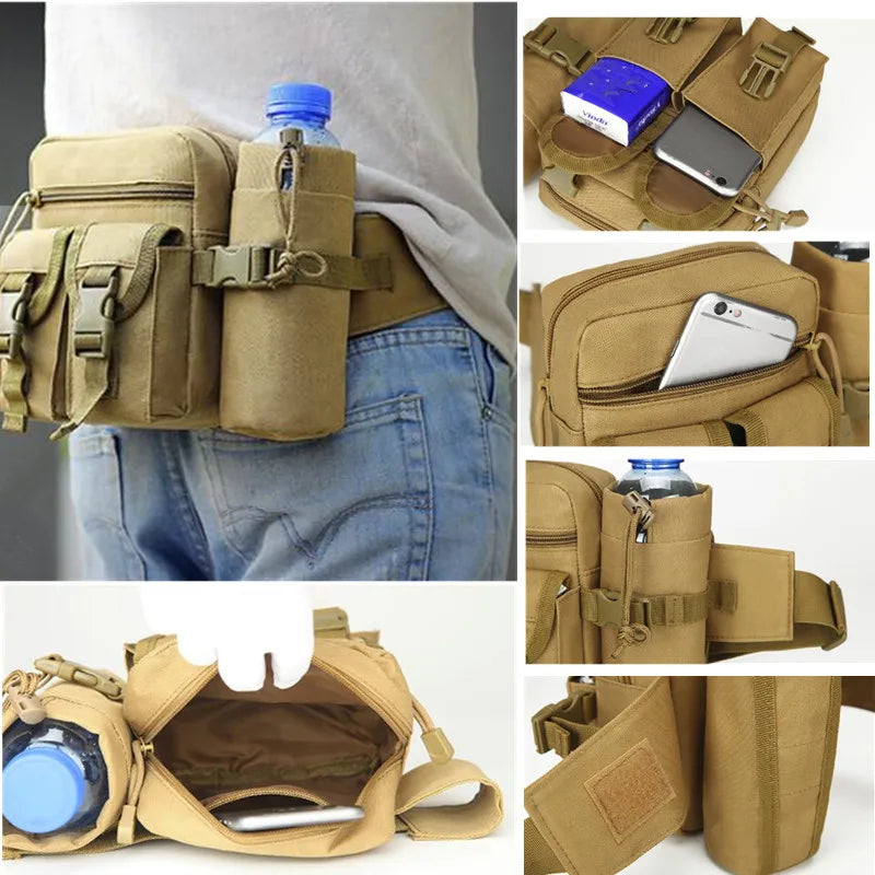 Waterproof Men Fanny Pack Tactical Army Bag