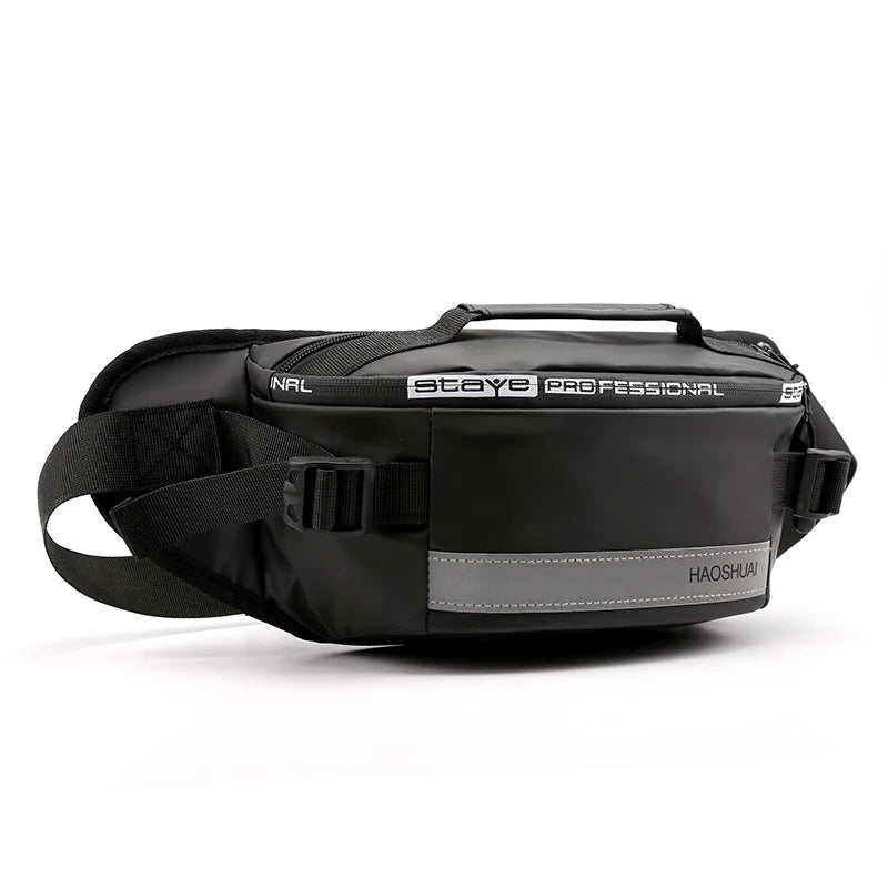 Waterproof Nylon Waist Bag Fanny Pack Reflective Belt Casual Travel Bag