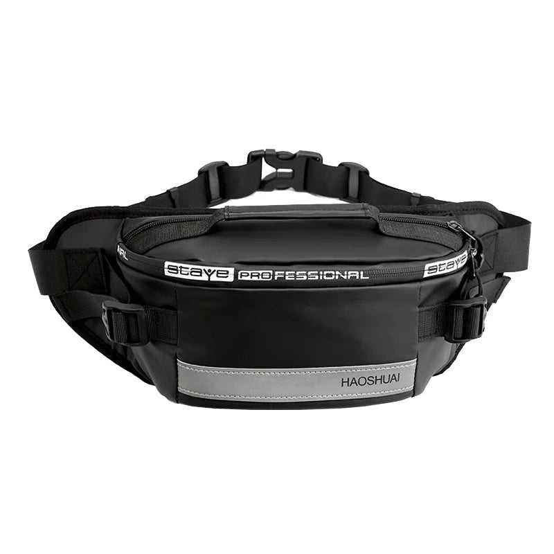 Waterproof Nylon Waist Bag Fanny Pack Reflective Belt Casual Travel Bag