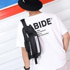 Waterproof Nylon Waist Bag Fanny Pack Reflective Belt Casual Travel Bag