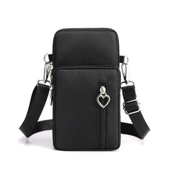 Waterproof Nylon Phone Bag Women's Mini Messenger Crossbody Clutch