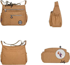 Waterproof Nylon Shoulder Bags Canvas Messenger Bag For Women Female Crossbody B