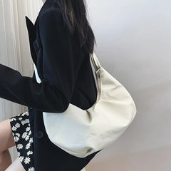 Waterproof Nylon Shoulder Bags Casual Crossbody Bag Purse Female Dumpling Shape