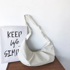 Waterproof Nylon Shoulder Bags Casual Crossbody Bag Purse Female Dumpling Shape