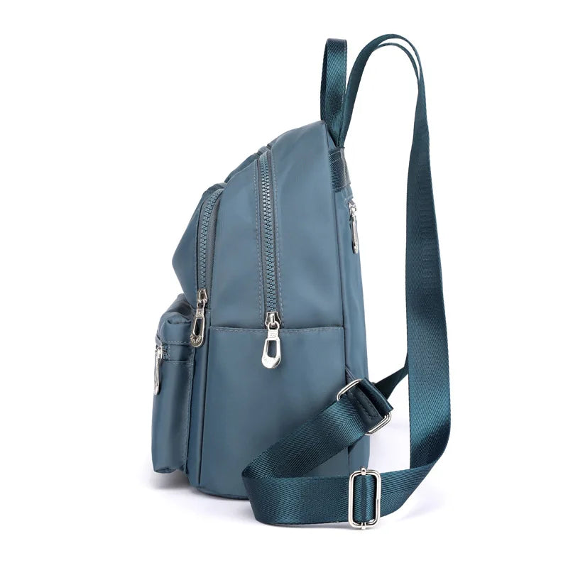 Waterproof Nylon Shoulder School Bags Women Girls Casual Backpack Travel Bagpack