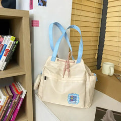 Waterproof Nylon Tote Bag Large Capacity Female Student Canvas Bag Women Handbag