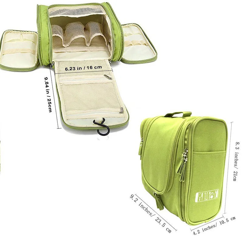 Waterproof Nylon Travel Organizer Bag Unisex Women Cosmetic Bag