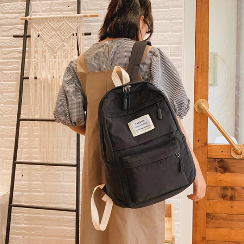 Waterproof Nylon Women Backpack Female Travel Bag Large Capacity