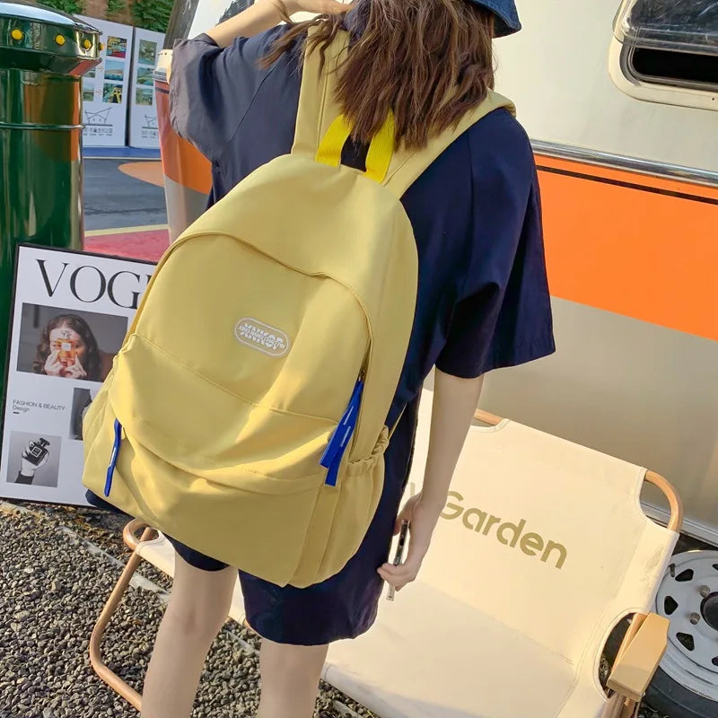 Waterproof Nylon Women Backpack Female Travel Bag for Teenag