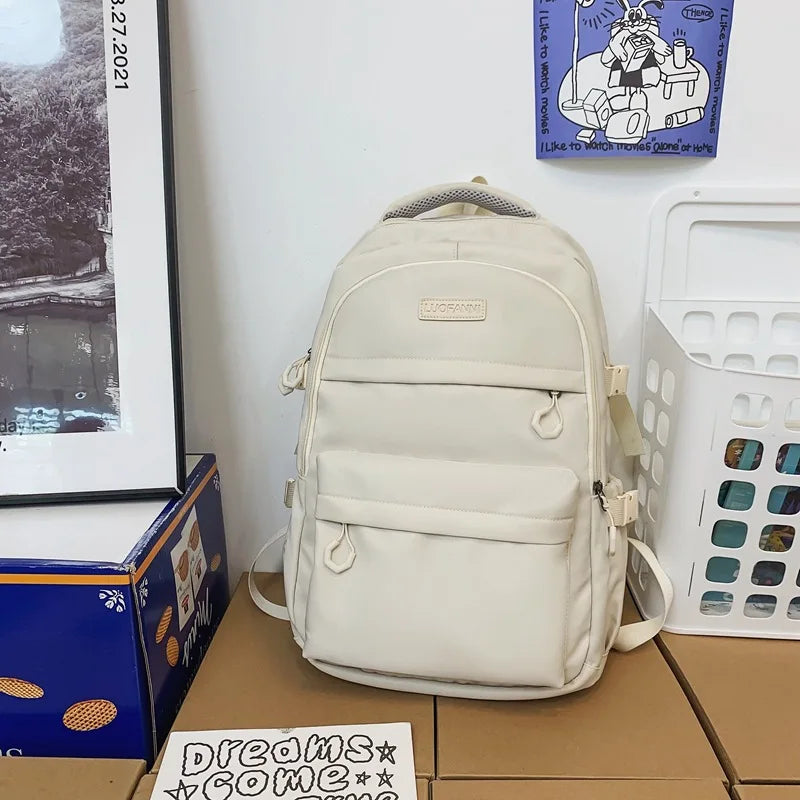 Waterproof Nylon Women Backpack Ladies Travel Bag Schoolbag for Teenage Girls