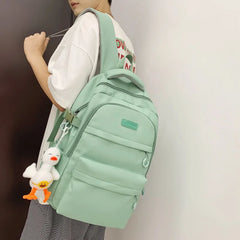 Waterproof Nylon Women Backpack Ladies Travel Bag Schoolbag for Teenage Girls