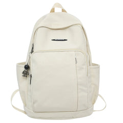Waterproof Nylon Women Backpack Unisex Multi-pocket Laptop Rucksack