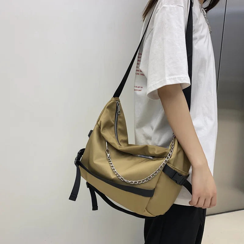 Waterproof Nylon Women Crossbody Bag Large Capacity Travel Shoulder Bags