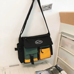 Waterproof Nylon Messenger Bag Crossbody Satchel Pouch
