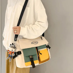 Waterproof Nylon Messenger Bag Crossbody Satchel Pouch