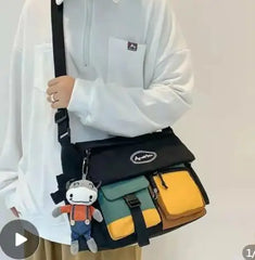 Waterproof Nylon Messenger Bag Crossbody Satchel Pouch