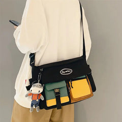 Waterproof Nylon Messenger Bag Crossbody Satchel Pouch