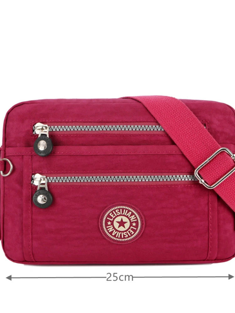 Waterproof Nylon Women Messenger Bag Small Purse Shoulder Bag