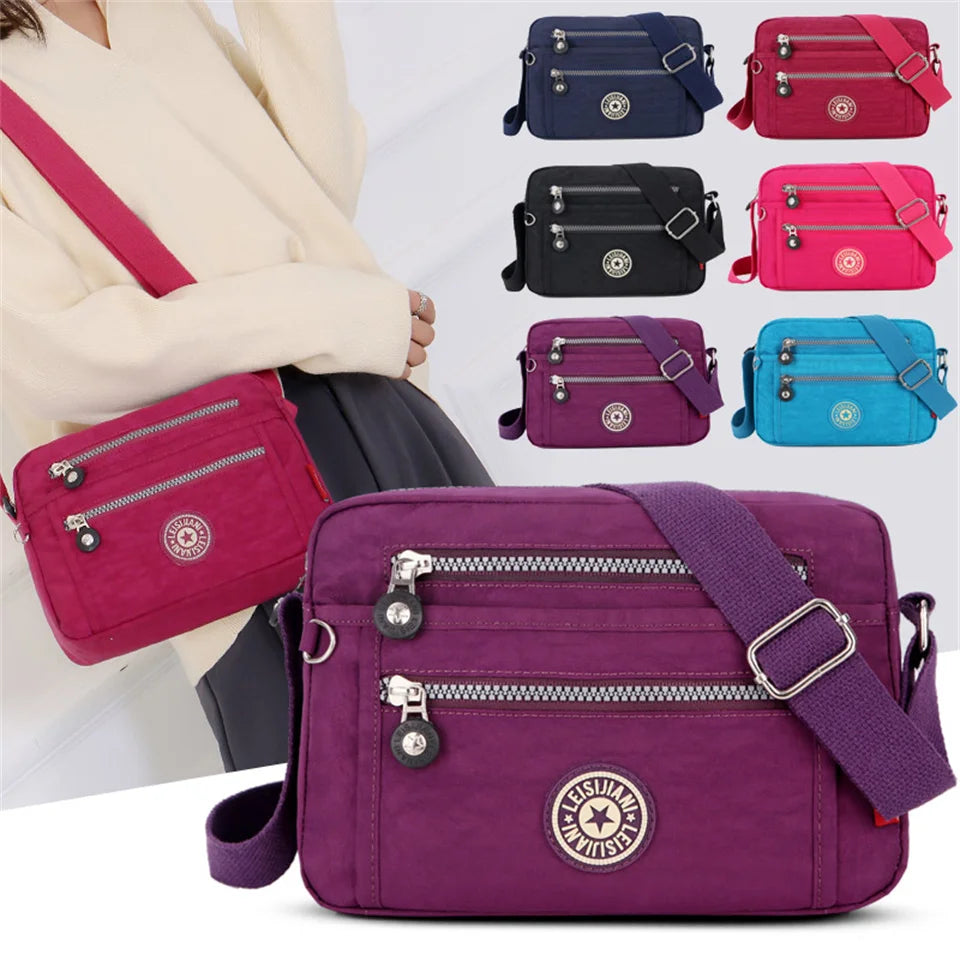 Waterproof Nylon Women Messenger Bags Small Purse Shoulder Bag Female Crossbody