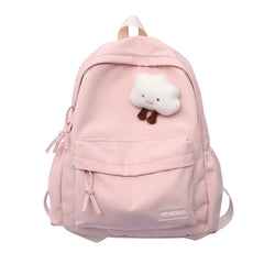 Waterproof Nylon Women School Backpack Large