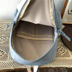 Waterproof Nylon Women School Backpack Large