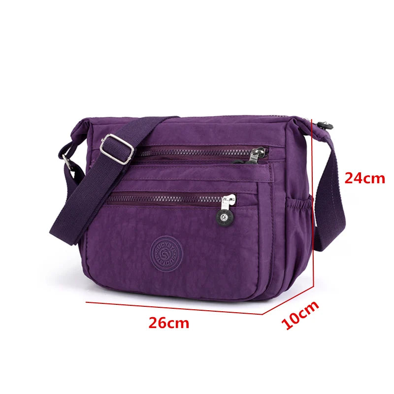 Waterproof Nylon Women Shoulder Bag Casual Handbags
