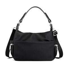 Waterproof Nylon Women Shoulder Bags Casual Ladies Totes Bag Solid Zipper
