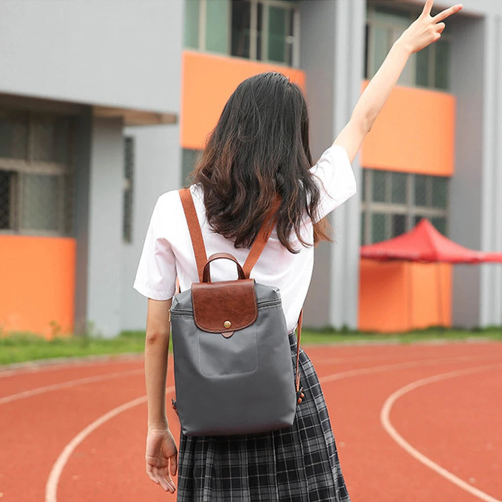 Waterproof Nylon Women's Casual Bag School Ladies All-match Backpack