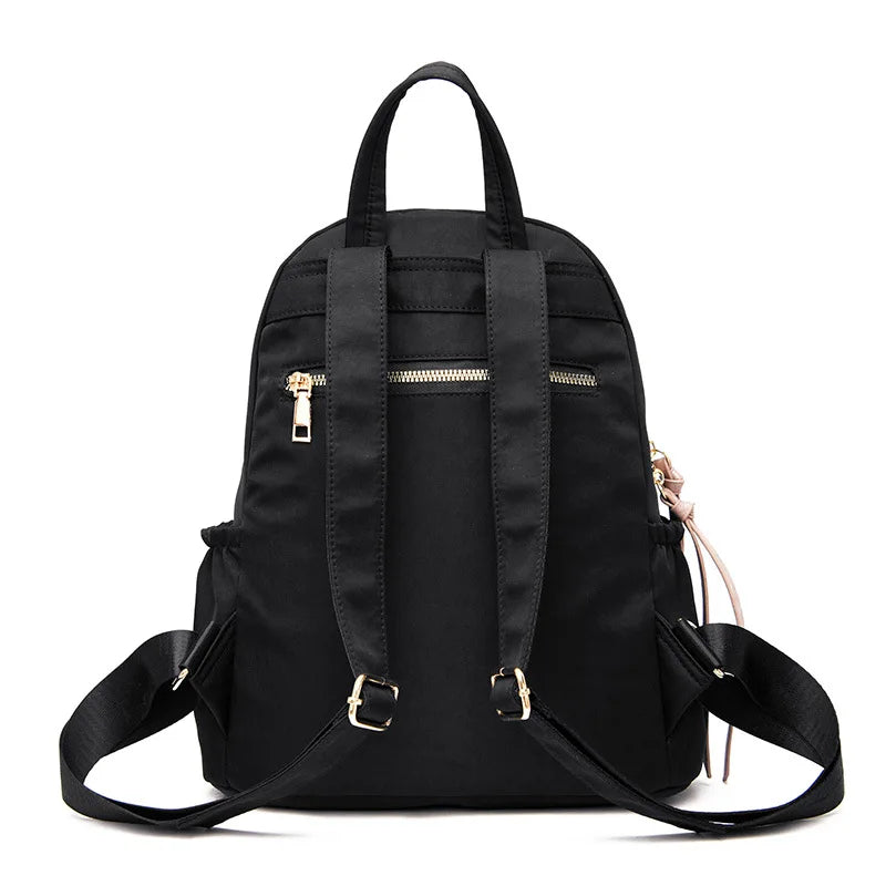Waterproof Nylon Women Backpack Big Capacity Tassels School Bag Laptop Travel
