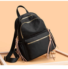 Waterproof Nylon Women Backpack Big Capacity Tassels School Bag Laptop Travel