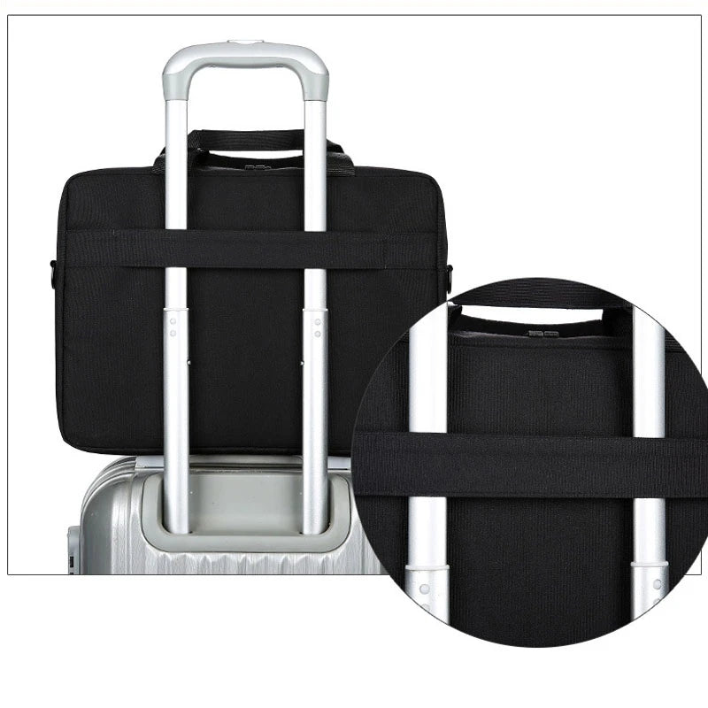 Waterproof Laptop Briefcase Shoulder Bag 15.6 Inch Business Handbag
