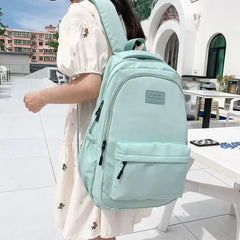 Waterproof Outdoor Nylon School Backpack Women's Backpacks for Teenagers Girls
