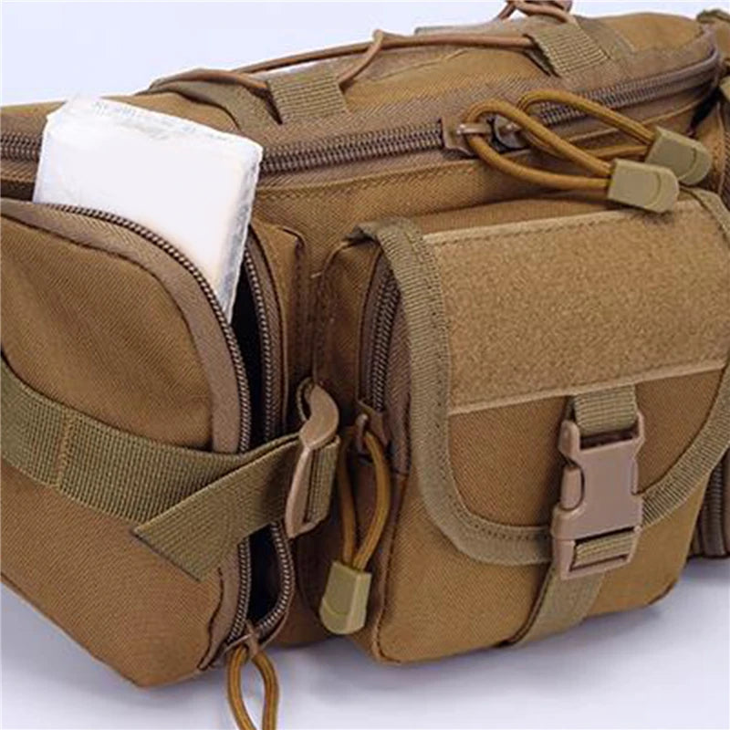 Waterproof Tactical Waist Bag Utility Pouch Riding Pockets