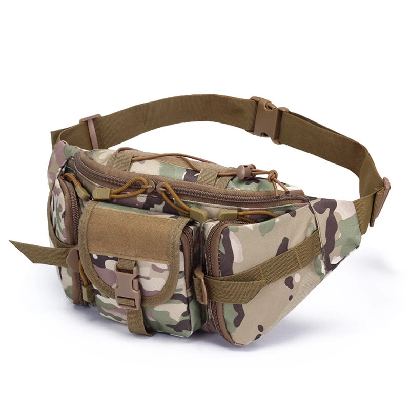 Waterproof Tactical Waist Bag Utility Pouch Riding Pockets