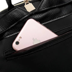 Dragonfly Flower Embroidered Backpack Waterproof School Bag