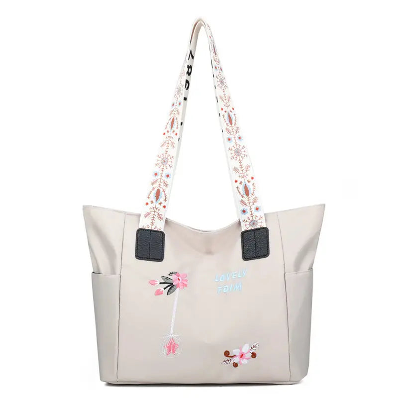 Waterproof Oxford Shoulder Bag Women Shopper Tote Large Capacity Ladies Handbag