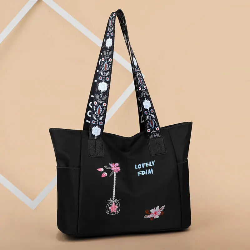 Waterproof Oxford Shoulder Bag Women Shopper Tote Large Capacity Ladies Handbag