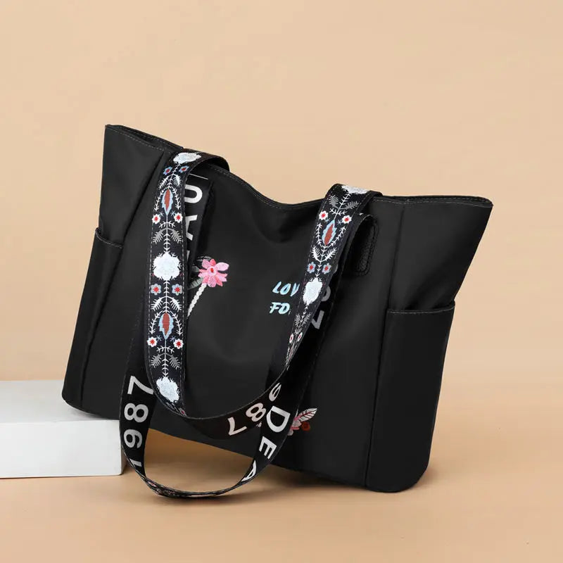 Waterproof Oxford Shoulder Bag Women Shopper Tote Large Capacity Ladies Handbag