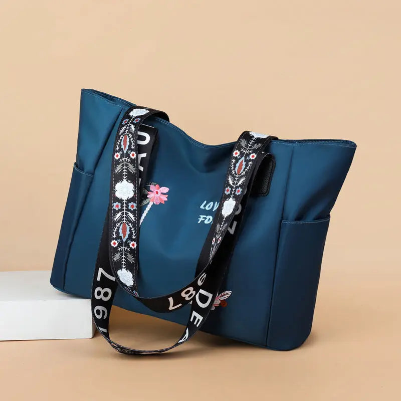 Waterproof Oxford Shoulder Bag Women Shopper Tote Large Capacity Ladies Handbag