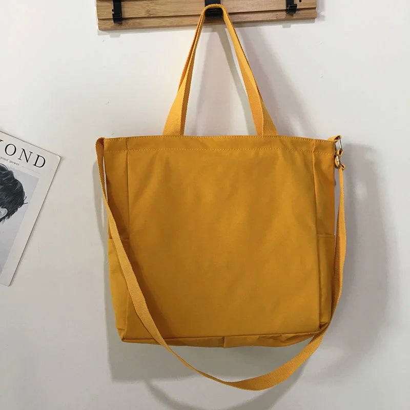 Waterproof Oxford Canvas Shoulder Hand Bucket Bag for Women