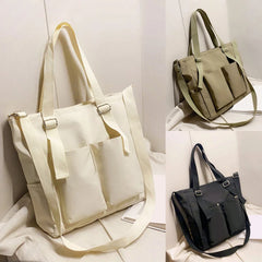 Waterproof Large Capacity Canvas Girl Shoulder Bucket Bag Female Crossbody Bags